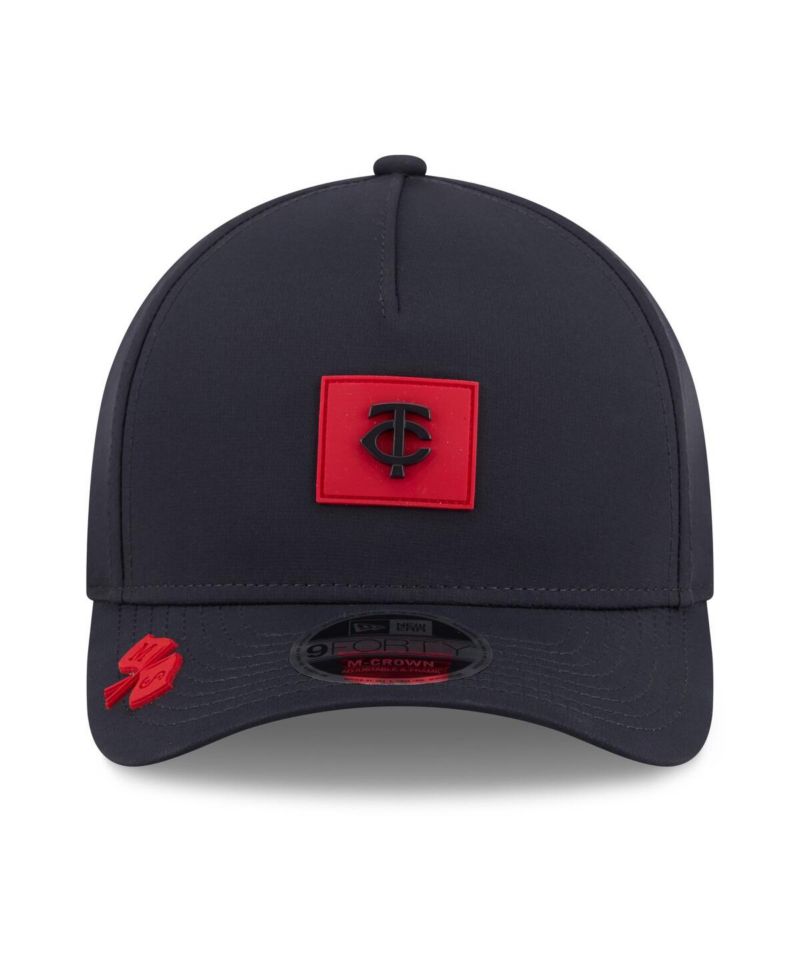 Men's Navy Minnesota Twins 2026 Clubhouse 9FORTY A-Frame Adjustable Hat