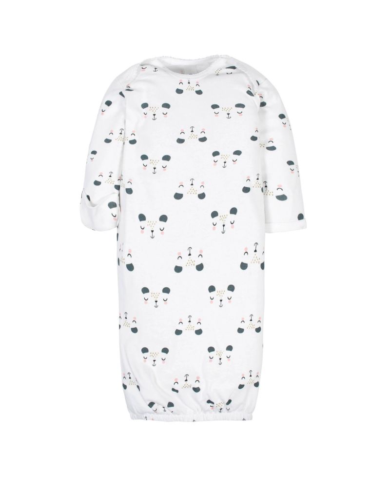 Baby Girls Fleece-Lined Gb 4Pk Gowns