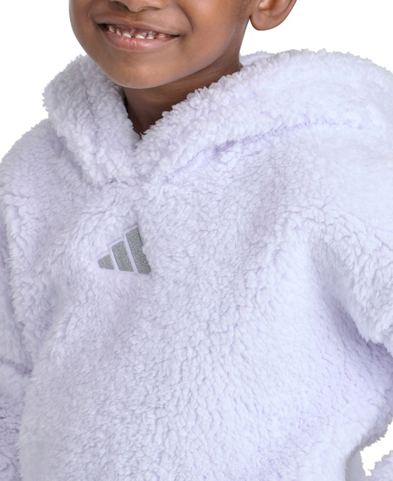 Girls' 2T-6X Long-Sleeve Sherpa Hoodie and Leggings, 2-Piece Set