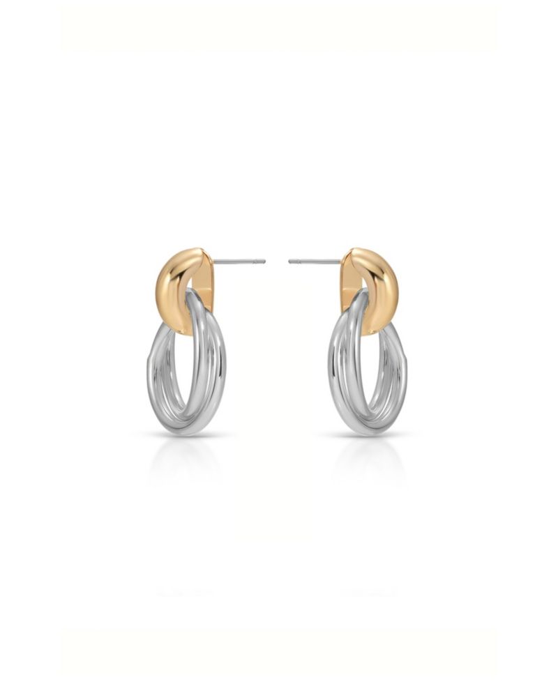 Interlocking Duo Stud Earrings
