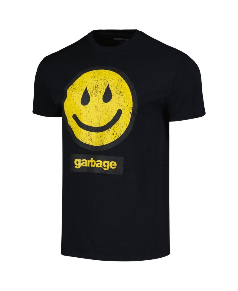 Men's Black Garbage I'm Only Happy When It Rains Graphic T-shirt