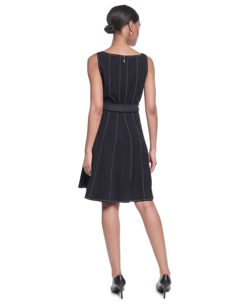 Women's Scuba Crepe Knee-Length Dress