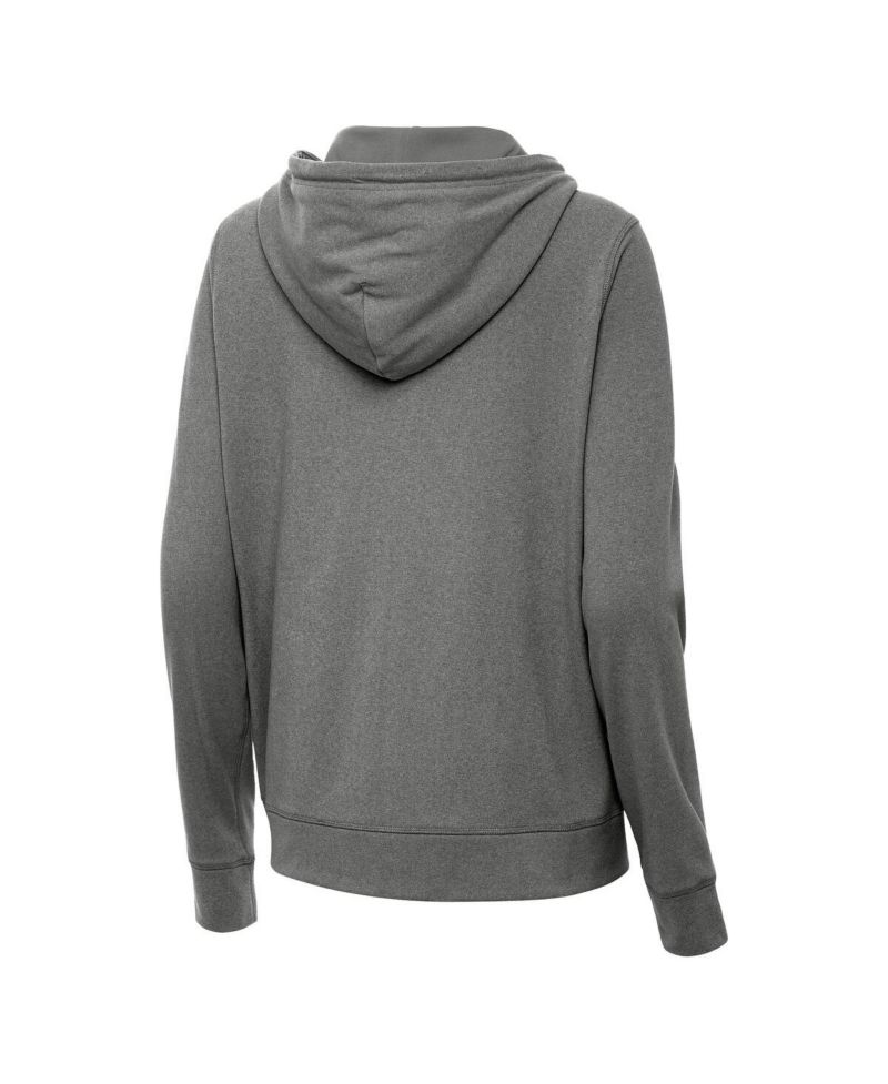 Women's Heather Black Indiana Hoosiers Seeker Full-Zip Hoodie Jacket