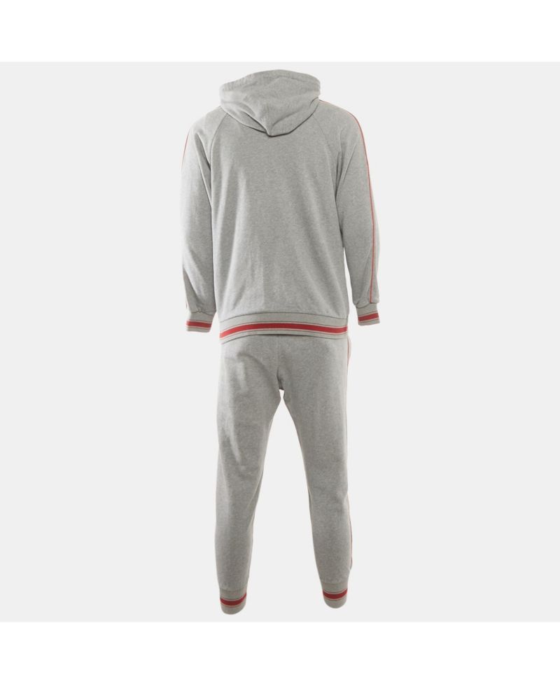 Men's Cotton Knit Hooded Sweat Jacket & Joggers