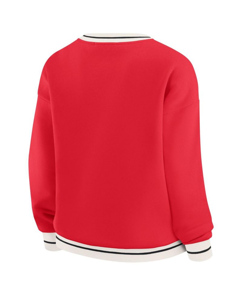 Women's Red Wisconsin Badgers Seal Sweatshirt