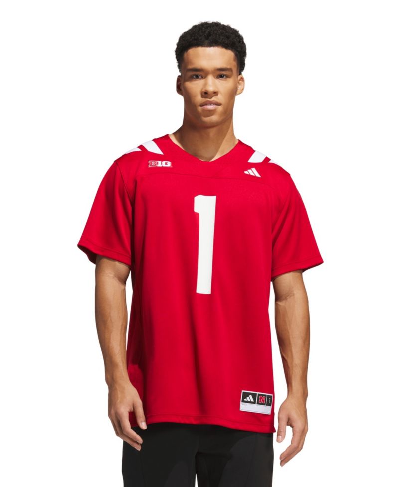 Men's #1 Scarlet Nebraska Huskers Home Premier Jersey