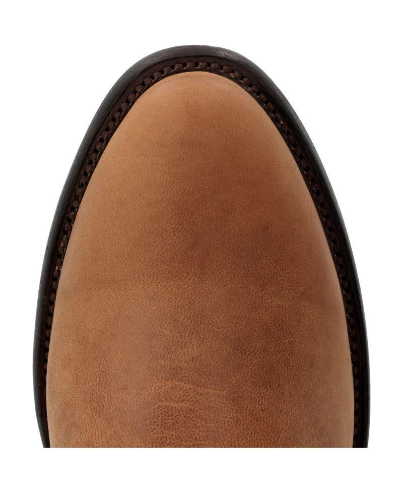 Men's Santa Fe Full-Grain Leather Mid-Calf Round Toe Boots