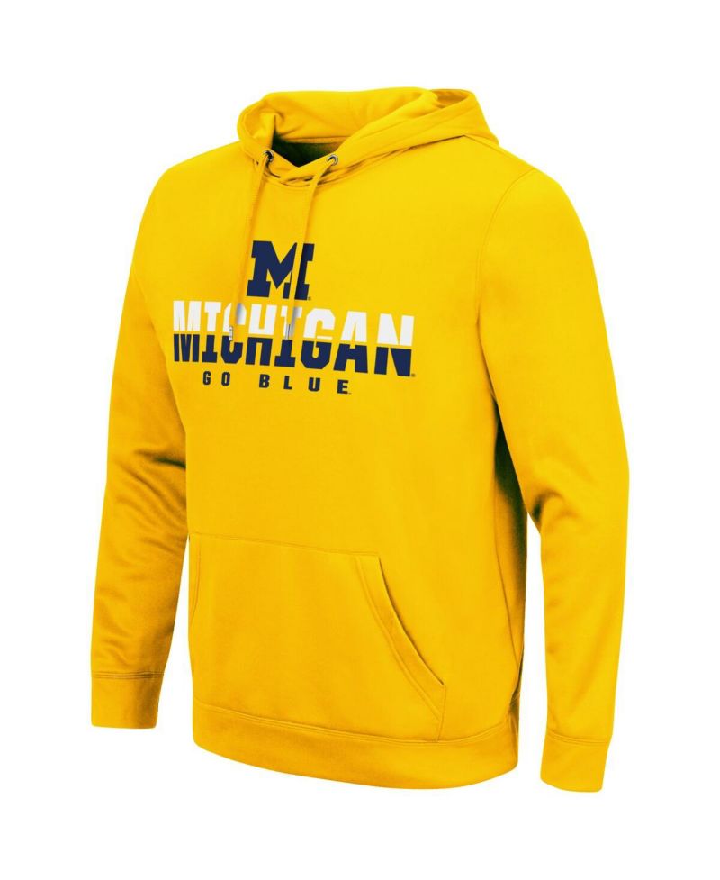 Men's Maize Michigan Wolverines Lantern Pullover Hoodie