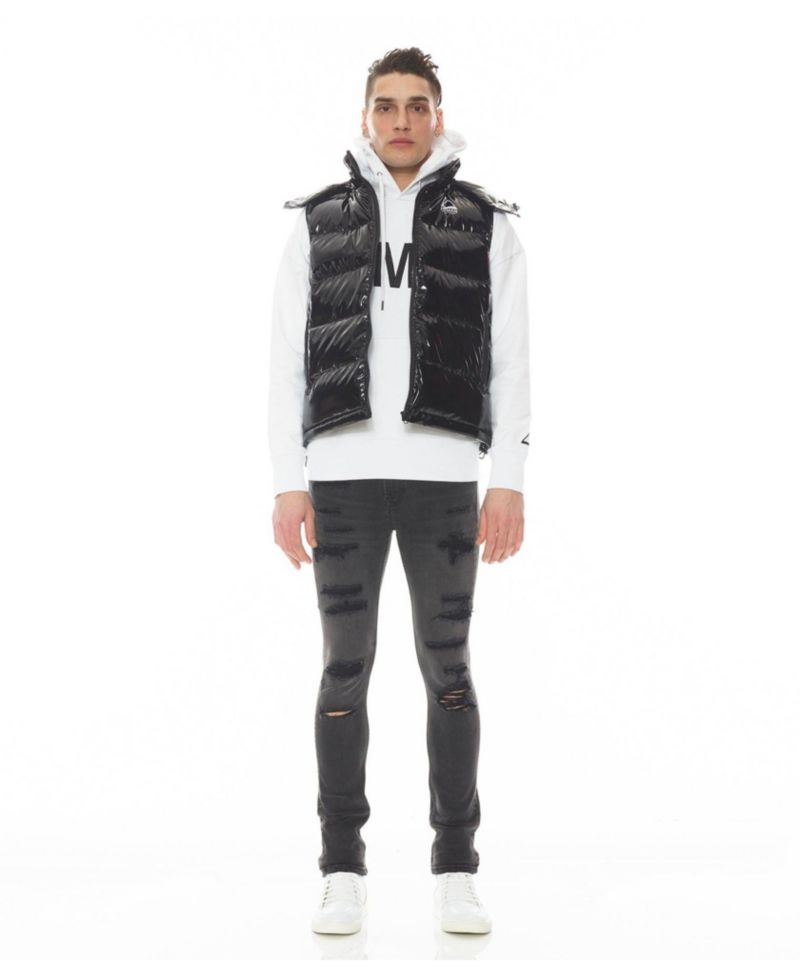 Men's Strat Super-Skinny Distressed Low Rise Jeans