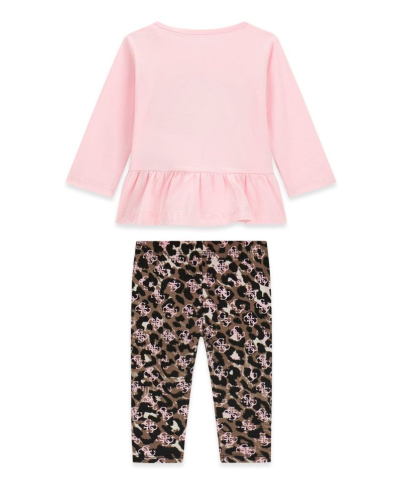 Baby Girls' Long-Sleeve Top and Legging, 2-Piece Set