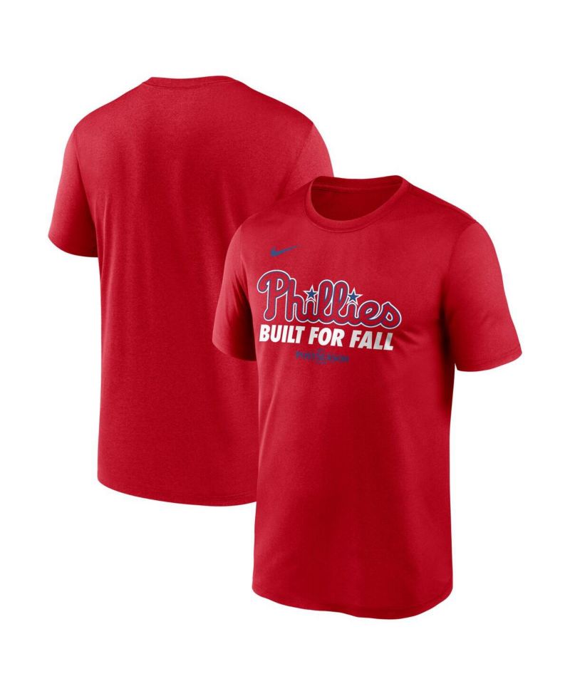 Men's Red Philadelphia Phillies 2025 MLB Postseason Authentic Collection Legend Dri-FIT T-Shirt