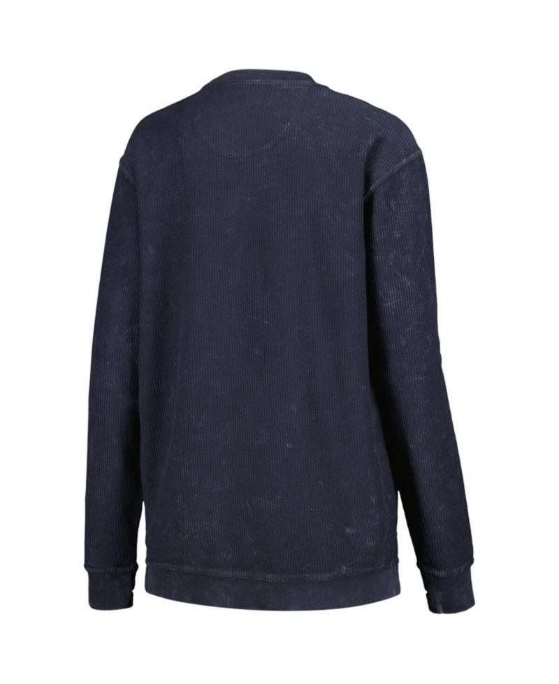 Women's Navy Dallas Cowboys Comfy Cord Pullover Sweatshirt