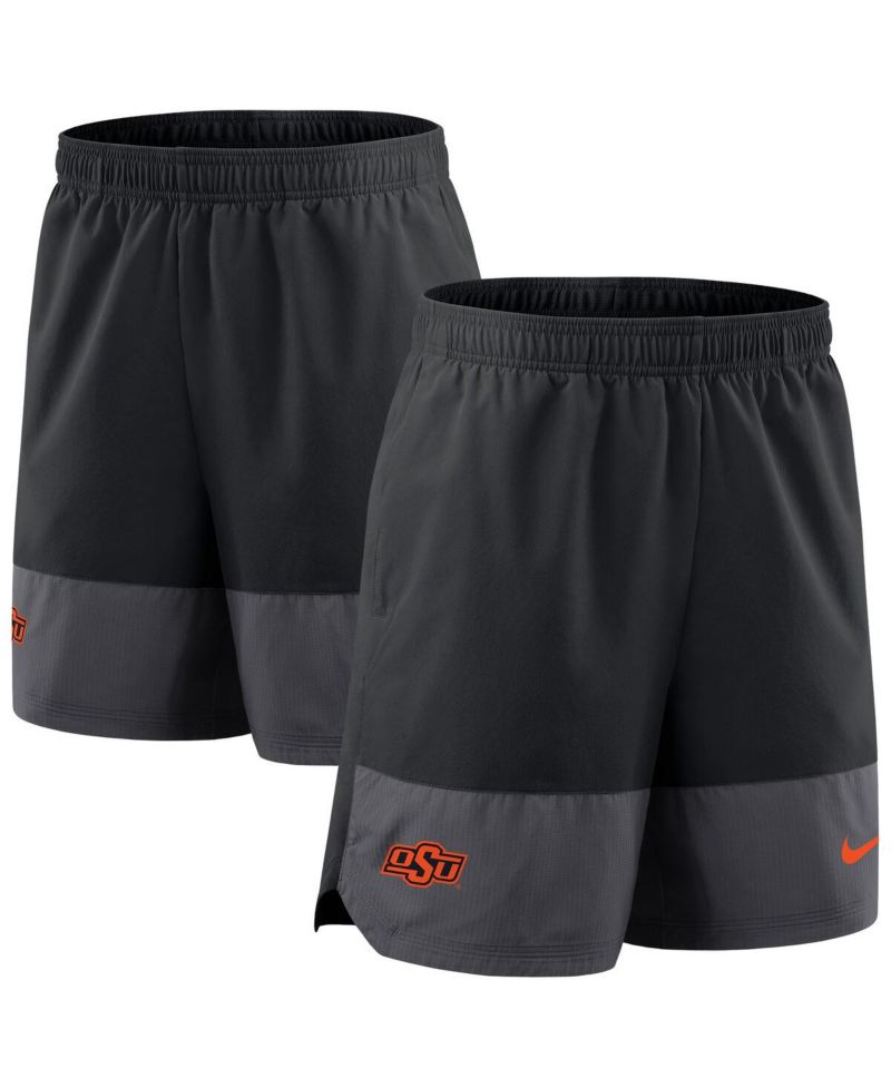 Men's Black Oklahoma State Cowboys 2025 Sideline Performance Shorts