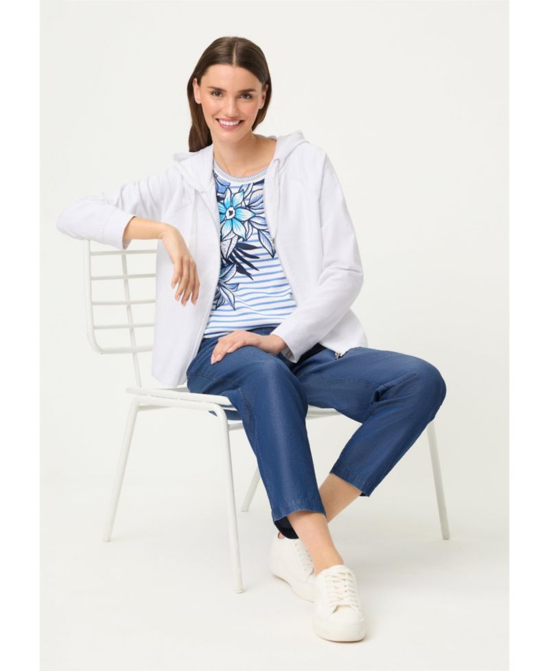 Women's Mixed Media Hooded Sweatshirts