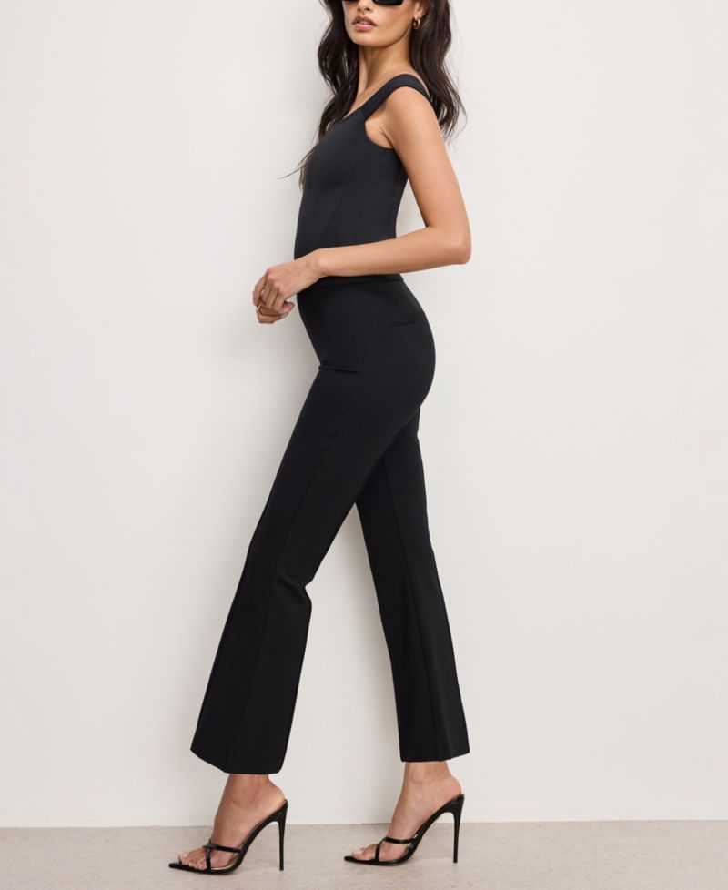 Women's Soft-Stretch Ponte Kick-Flare Pants, Regular & Plus Size