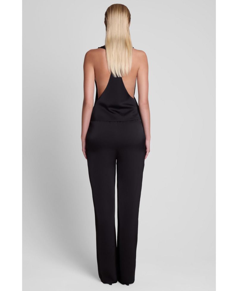 Women's Soho High-Rise Satin Straight-Leg Pants