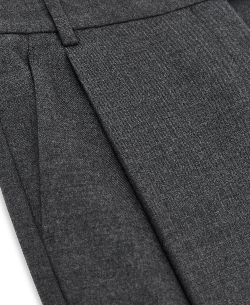 Petite Juniper Deep-Pleat Barrel-Leg Wool-Blend Trouser