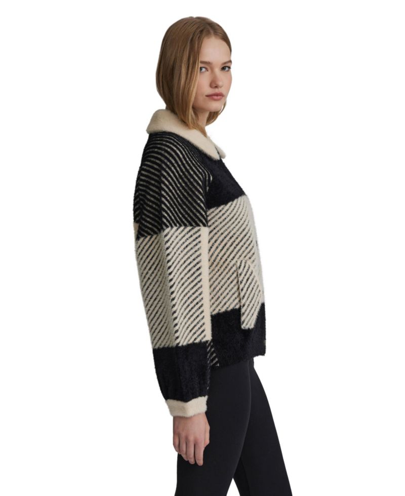 Women's Eyelash Bomber Coatigan