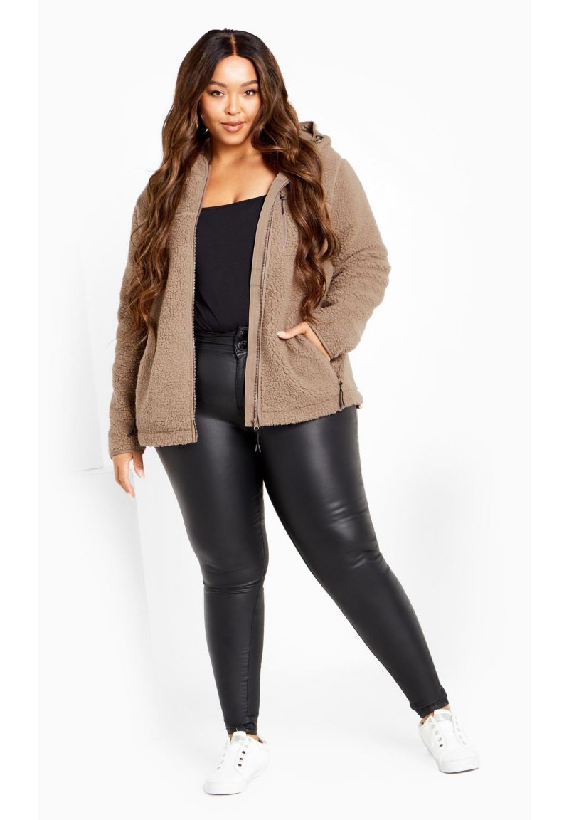 Women's Plus Size Kyla Fleece Zip Front Jacket