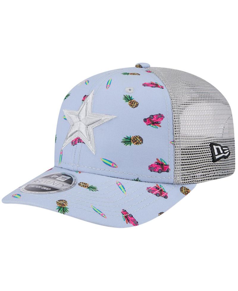 Men's Light Blue Dallas Cowboys Adventure Surfboard 9SEVENTY Adjustable Hat