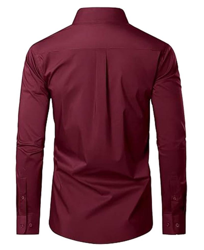 Men's Long Sleeve Classic Dress Shirt