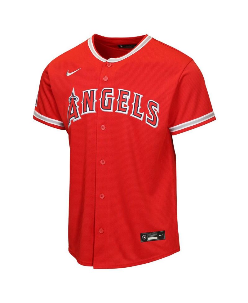 Big Boys and Girls Red Los Angeles Angels Alternate Stadium Jersey