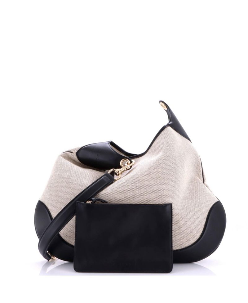 Large B Shoulder Bag Canvas