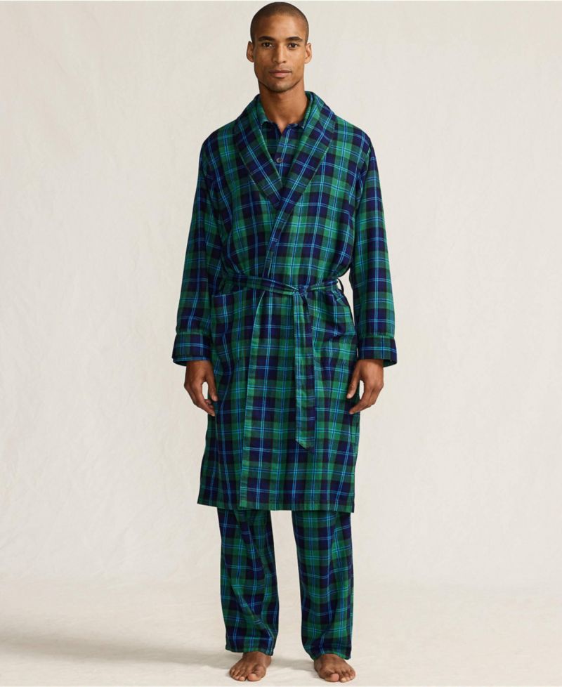 Men's Flannel 3 Piece Pajama Set