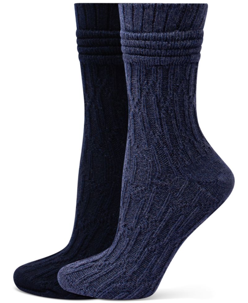 Women's Bubble Cable Boot Sock 2 Socks, 2-Pack