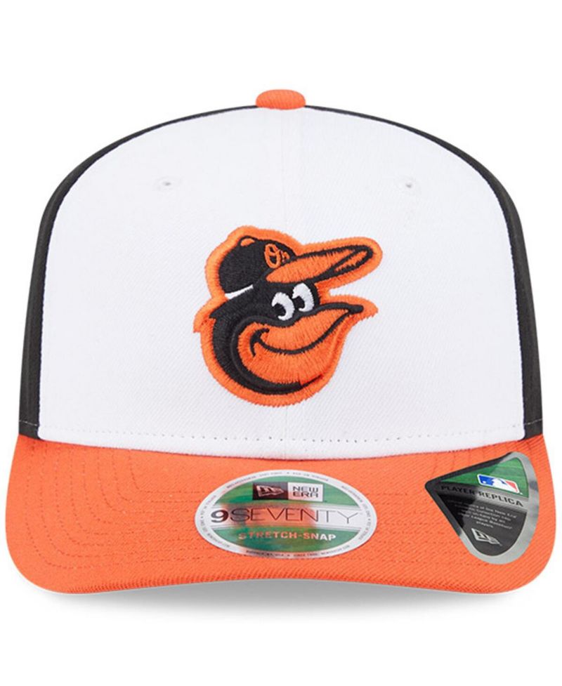 Men's Black/Orange Baltimore Orioles Player Replica 9SEVENTY Adjustable Hat