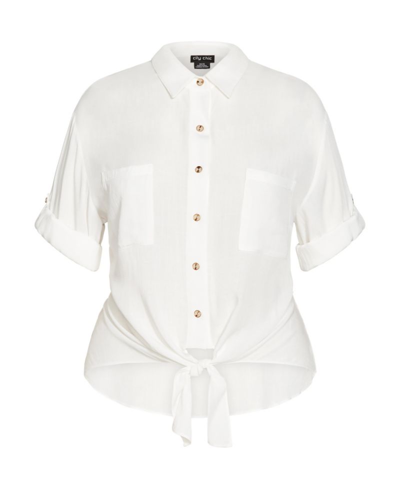 Plus Size Tropical Tie Top