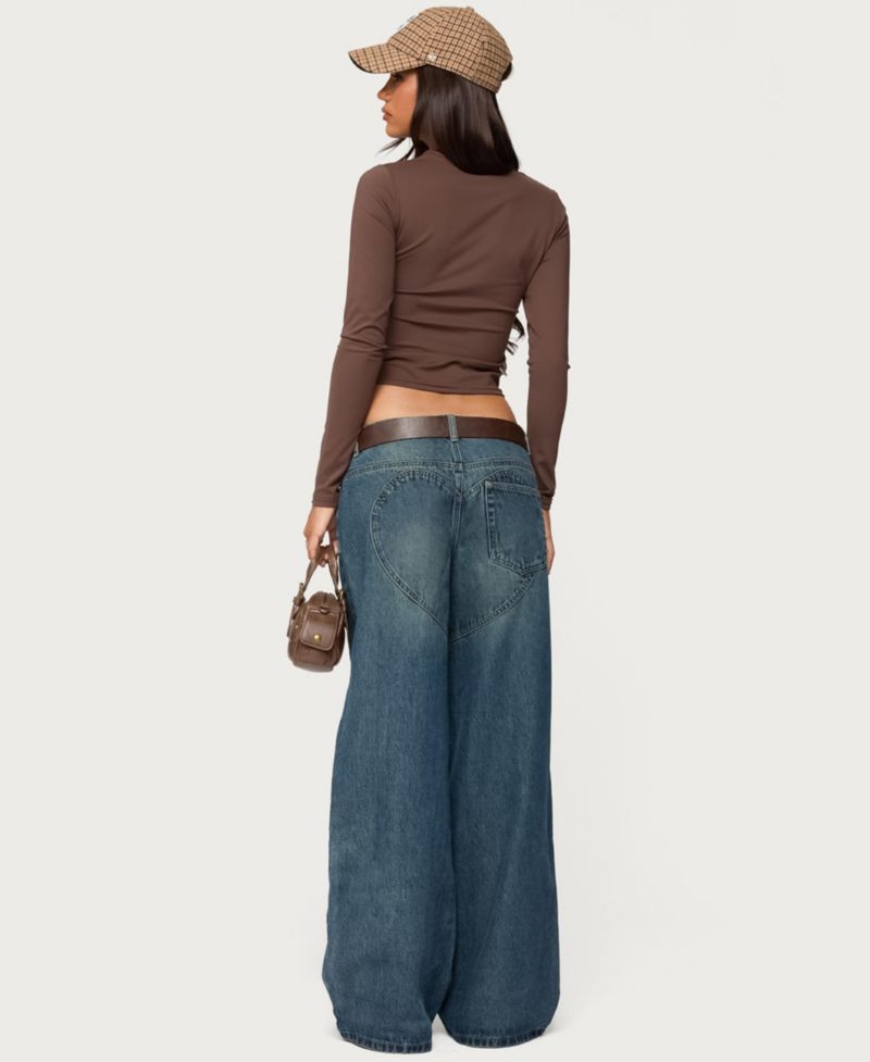 Women's Heartly Low Rise Straight Leg Jeans