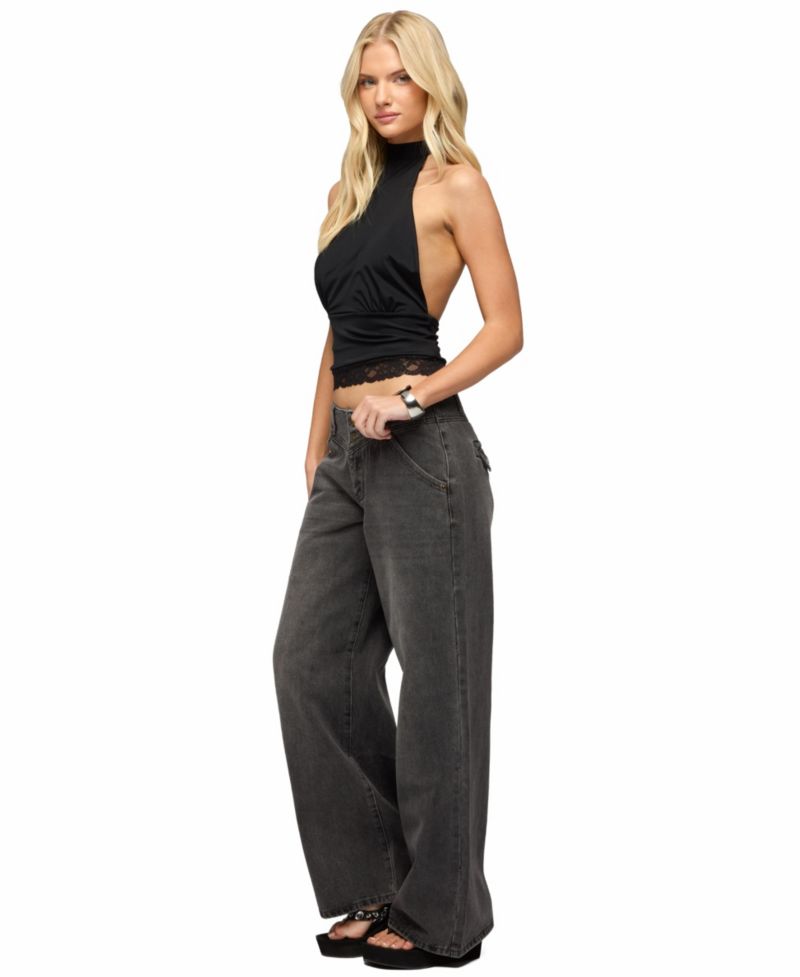 Women's Meredith Low Rise Wide Leg Jeans