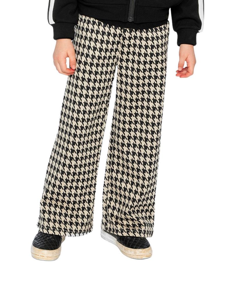 Big Girls 6-14 Flare Pants Houndstooth