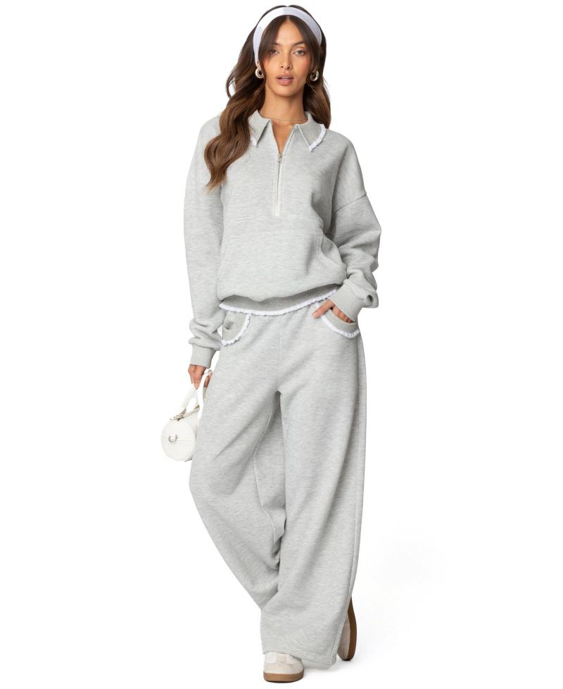 Women's Ashtin Ruffle Trim Sweatshirt