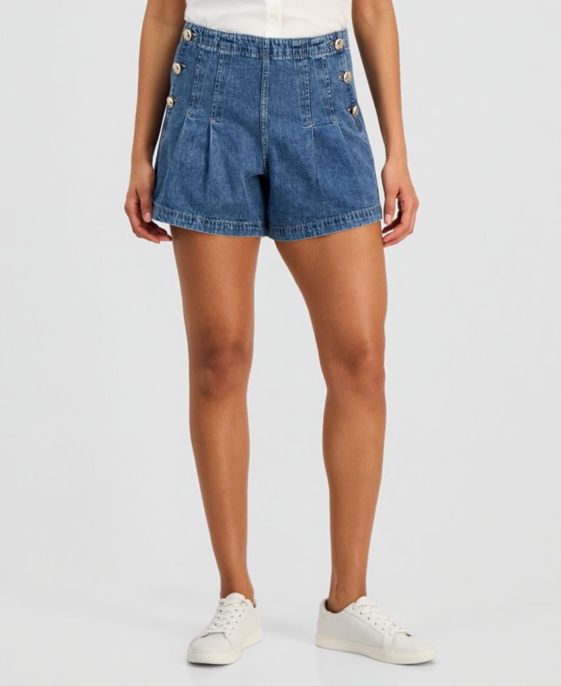 Women's Denim Sailor Shorts