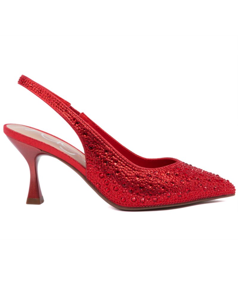 Women's Dazzy Slingback Rhinestone Dress Pumps