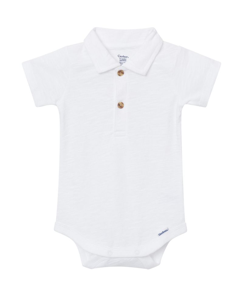 Baby Boys Polo Bodysuit ( New Born to 18 M ) Polo Bodysuit