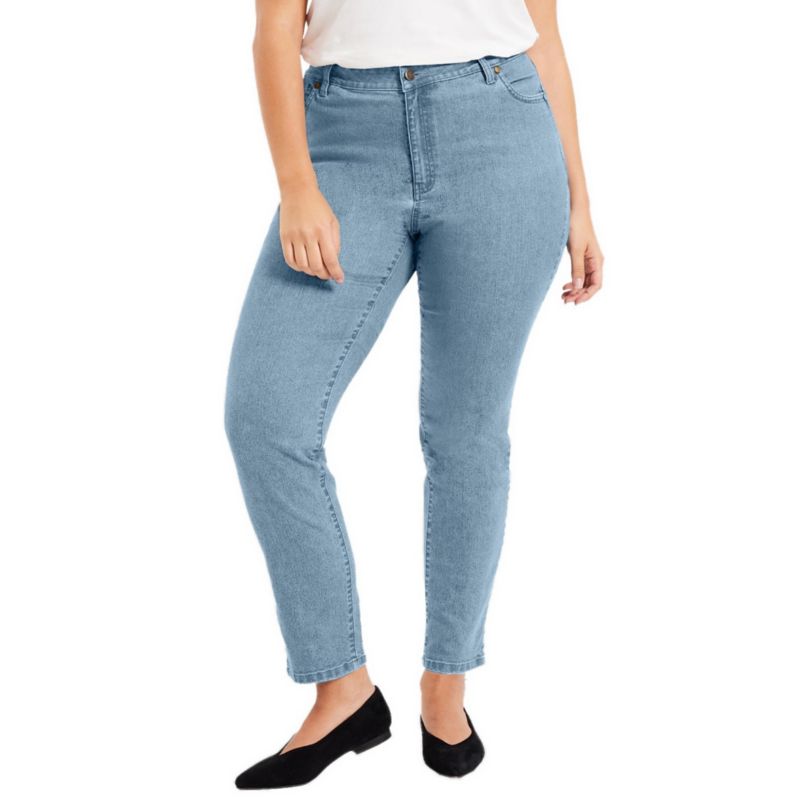 Women's June and Vie Curvie Fit Straight-Leg Jeans