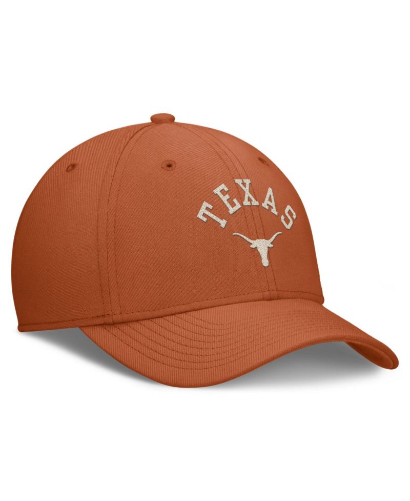 Men's Texas Orange Texas Longhorns Campus Prep Chained Arched Swooshflex Flex Hat