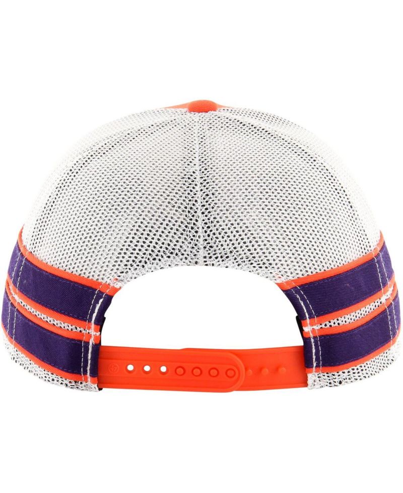 Men's Orange Clemson Tigers Straight Eight Adjustable Trucker Hat