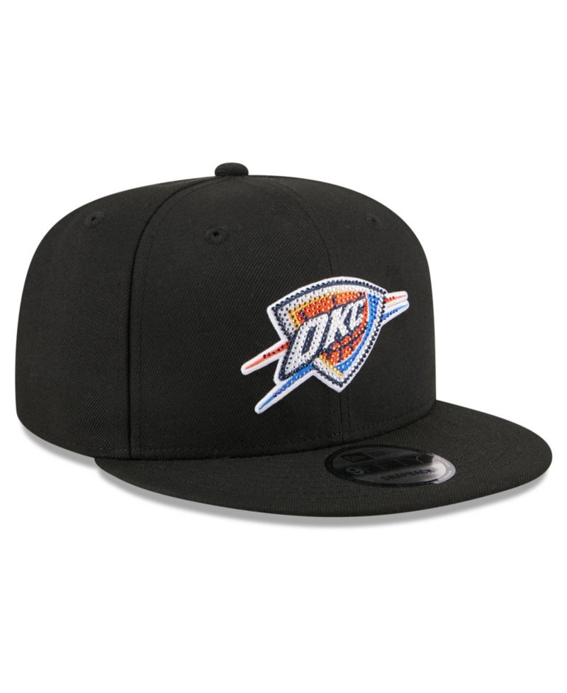 Men's Black Oklahoma City Thunder 2026 NBA Draft Crystal 9FIFTY Snapback Hat