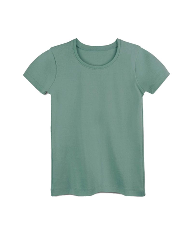 Girls Fair Trade Organic Cotton Ribbed Scoop Neck Tee