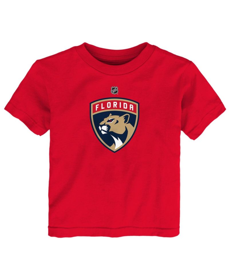 Baby Boys and Girls Red Florida Panthers Primary Logo T-Shirt