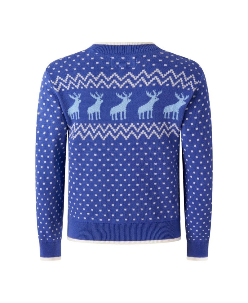 Girls' 2T-10 Chalet Intarsia Fair Isle Cardigan