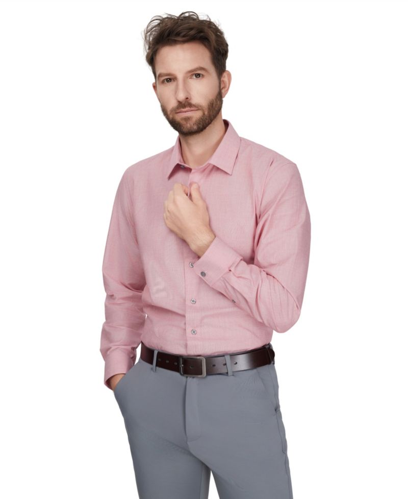 Men's Regular-Fit Solid Dress Shirt