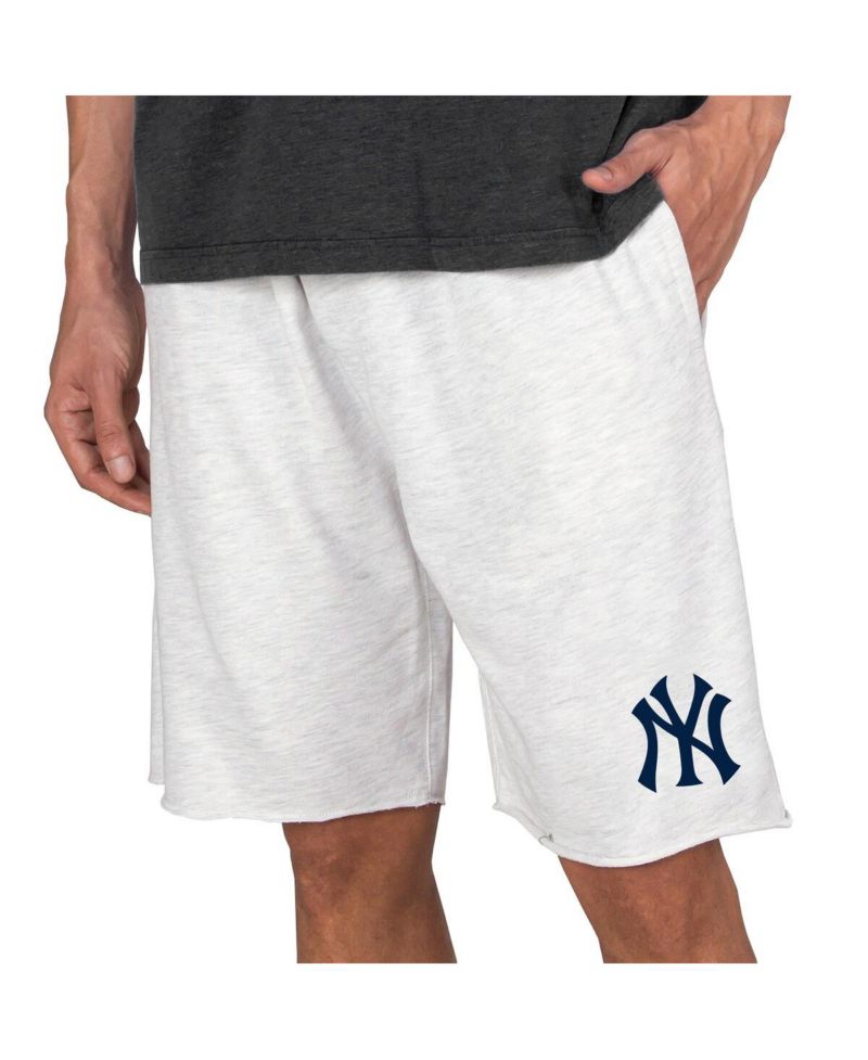 Men's Oatmeal New York Yankees Mainstream Terry Tri-Blend Shorts