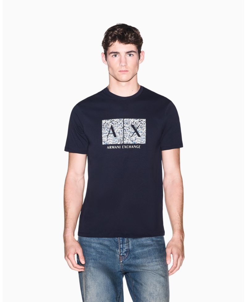 Men's Short Sleeve Boxed All-Over Logo Slim Fit T-Shirt