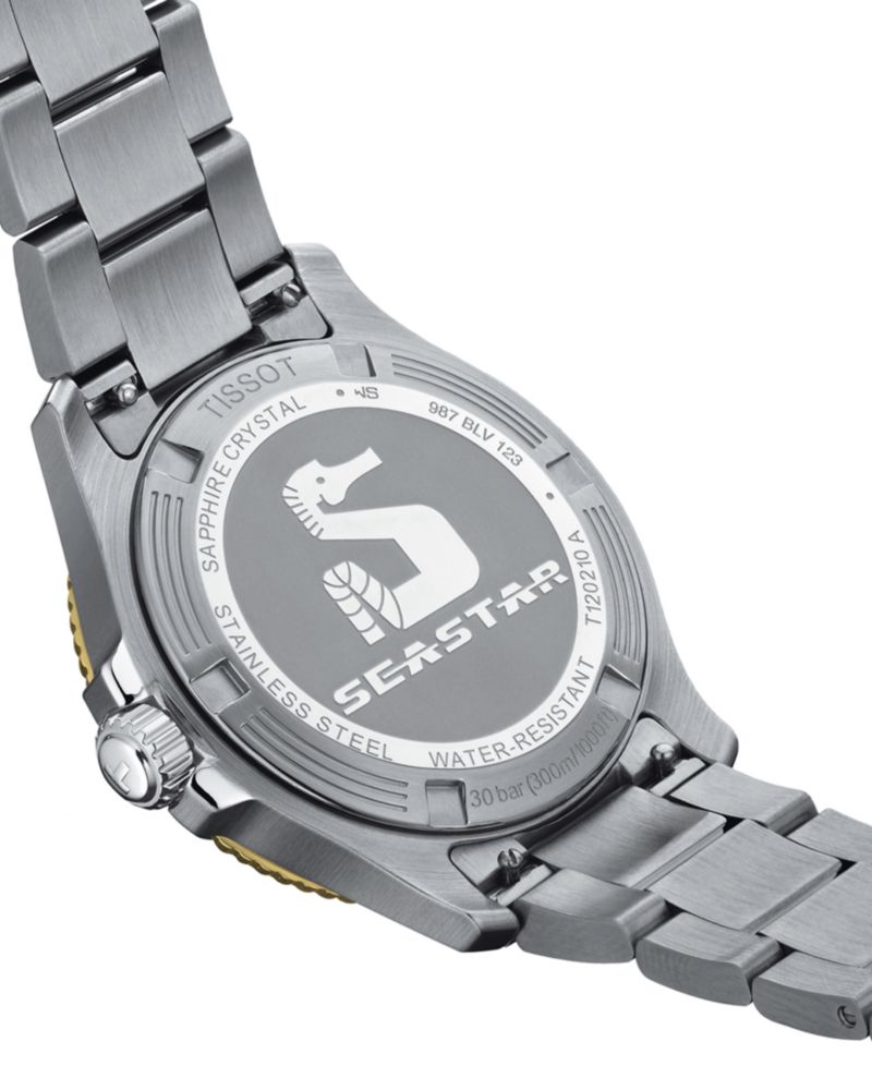 Unisex Seastar Silver-Tone Stainless Steel Bracelet Watch 36mm