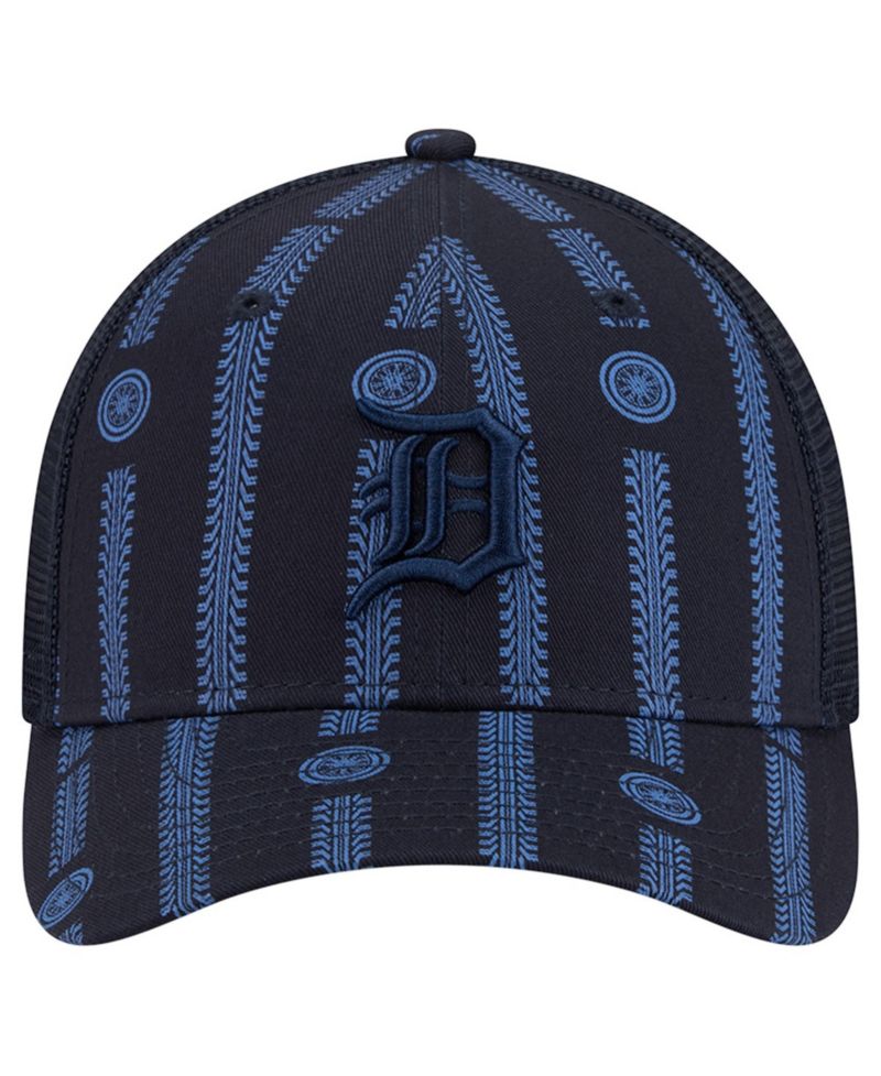 Men's Navy Detroit Tigers Tonal Icon 9FORTY M-Crown Adjustable Trucker Hat